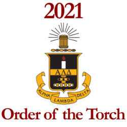 Alpha Lambda Delta Order of the Torch 2021 Award Logo